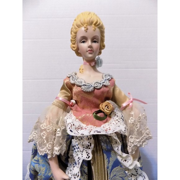 Vintage Victorian Lady Christmas Holiday Tree Topper Table Top Large - Picture 7 of 8